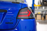 OLM Evolution Tail Lights (Clear Lens, Black Base, Red Bar) - 2015-2021 WRX / STI