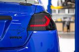 OLM Evolution Tail Lights (Smoked Lens, Black Base, Red Bar) - 2015-2021 WRX / STI
