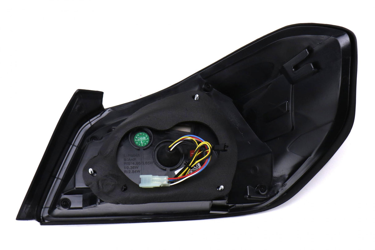 OLM Evolution Tail Lights Smoked Lens Black Base Red Bar 15+ WRX STI