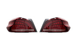 OLM Spec CR Tail Lights Red Lens Black Base 2015-2021 Subaru WRX & STI