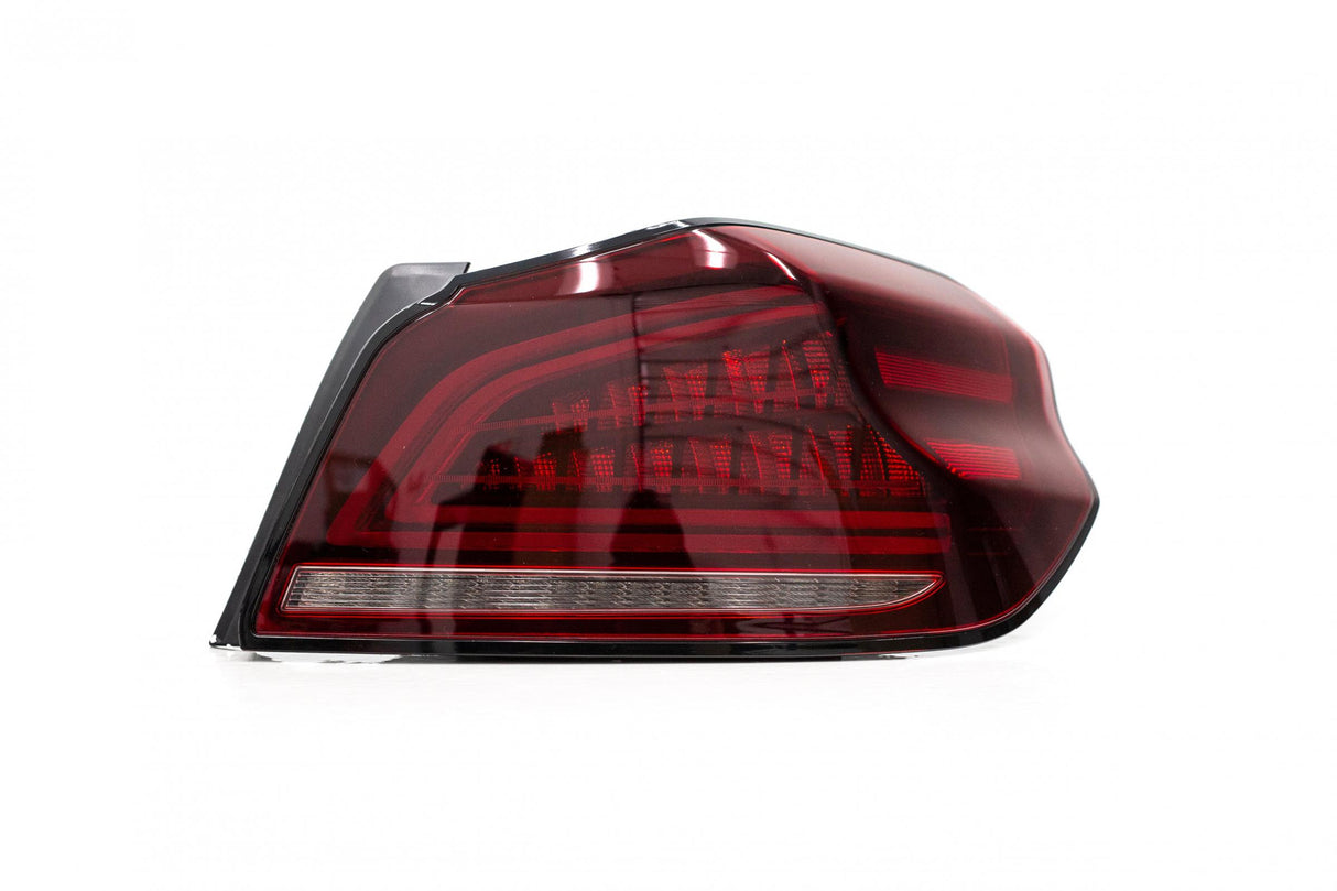 OLM Spec CR Tail Lights Red Lens Black Base 2015-2021 Subaru WRX & STI