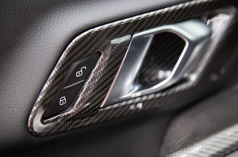 OLM LE Carbon Fiber Door Lock Panel Cover Set 2020+ GR Supra