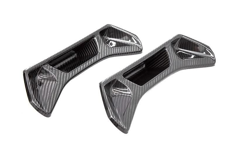 OLM LE Carbon Fiber Seat Chrome Delete Covers (2pc) 2020+ GR Supra