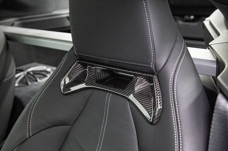 OLM LE Carbon Fiber Seat Chrome Delete Covers (2pc) 2020+ GR Supra