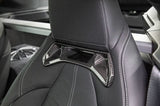 OLM LE Carbon Fiber Seat Chrome Delete Covers (2pc) 2020+ GR Supra
