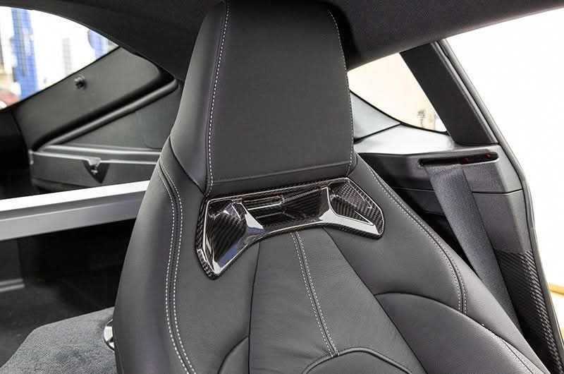 OLM LE Carbon Fiber Seat Chrome Delete Covers (2pc) 2020+ GR Supra