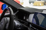 OLM LE Upper Speedometer Cluster Cover (Alcantara w/ Silver Stitch over Dry Carbon) 2020+ GR Supra