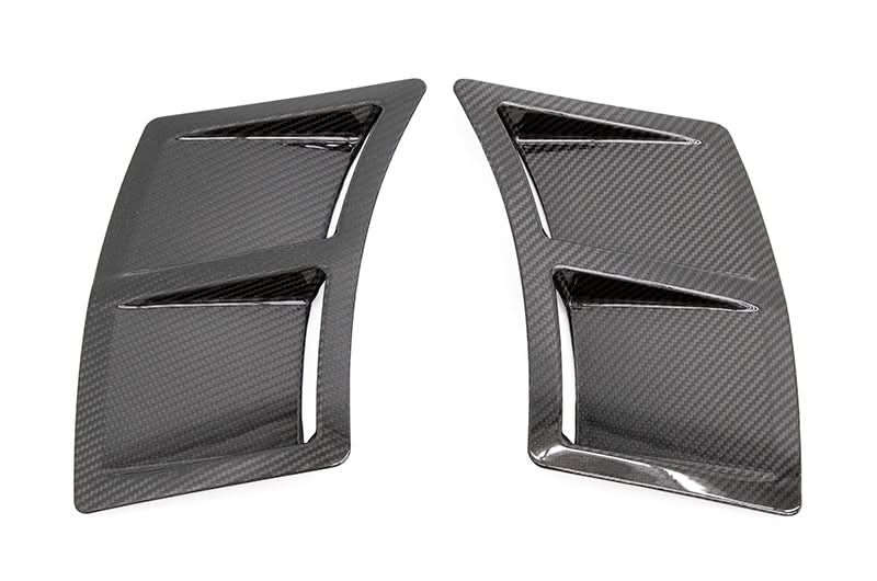OLM S207 Style Carbon Fiber Bumper Vent Inserts - 2015-2021 WRX / STI