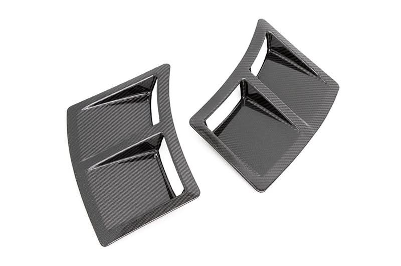 OLM S207 Style Carbon Fiber Bumper Vent Inserts - 2015-2021 WRX / STI