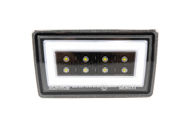 OLM F1 NB+R V2 (Clear Lens, Gloss Black Base, White Bar) 2015-2020 WRX / STI