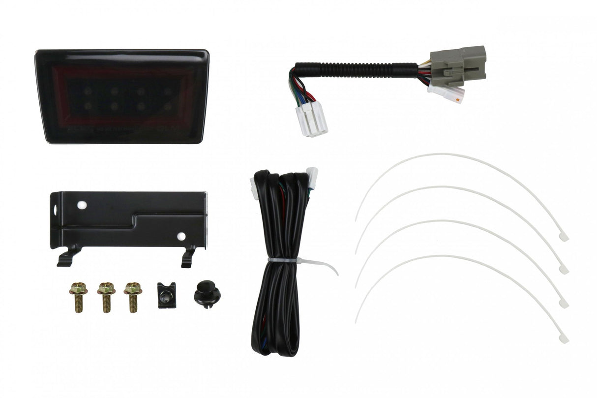 OLM F1 NB+R V2 (Smoke Lens, Gloss Black Base, Red Bar) 2015-2020 WRX / STI