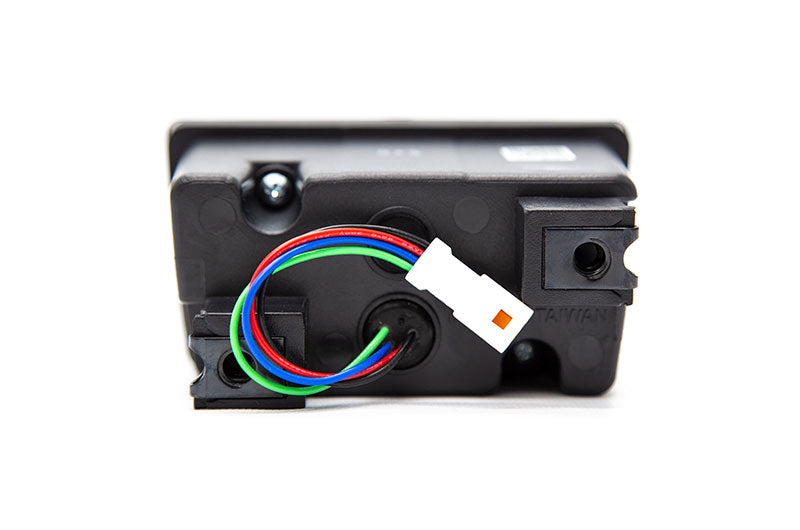 OLM F1 NB+R V2 (Clear Lens, Goss Black Base, White Bar) 2011-2014 WRX / STI Sedan