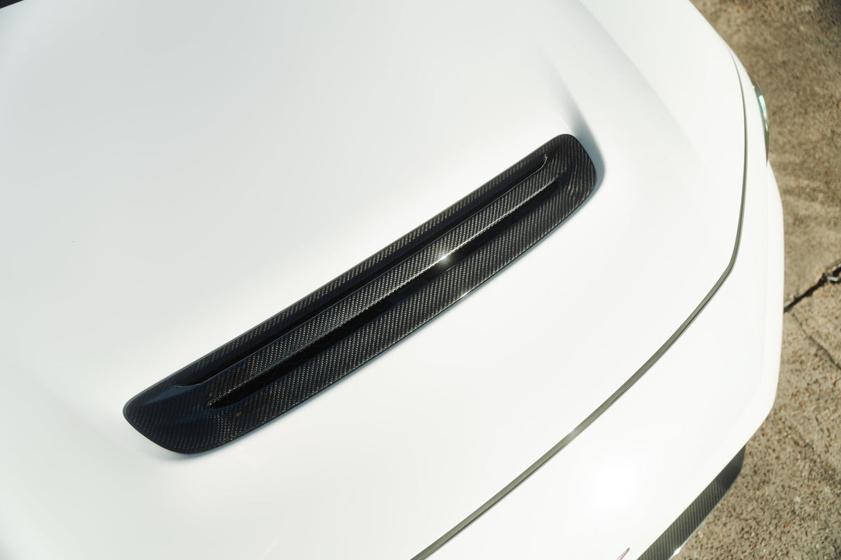 Carbon Fiber Engine Hood Duct Cover 22-Present Honda Civic Type R OLM Outside Line Motoring