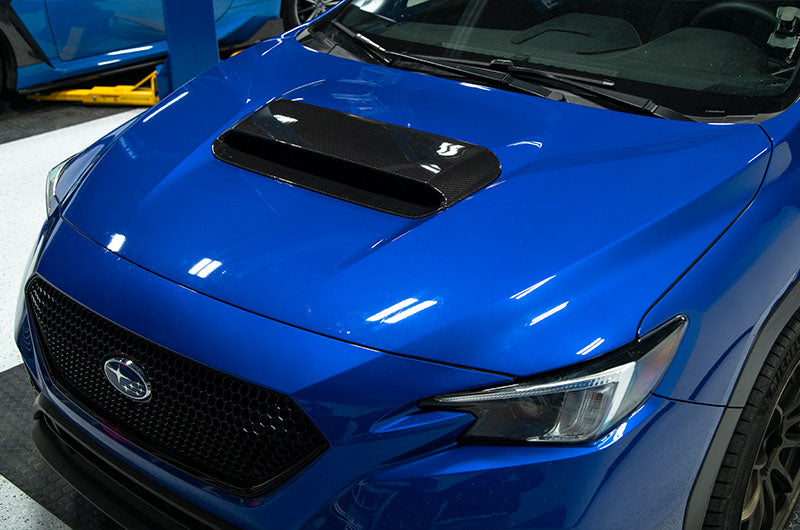 OLM LE Carbon Fiber Hood Scoop Cover 2022+ WRX