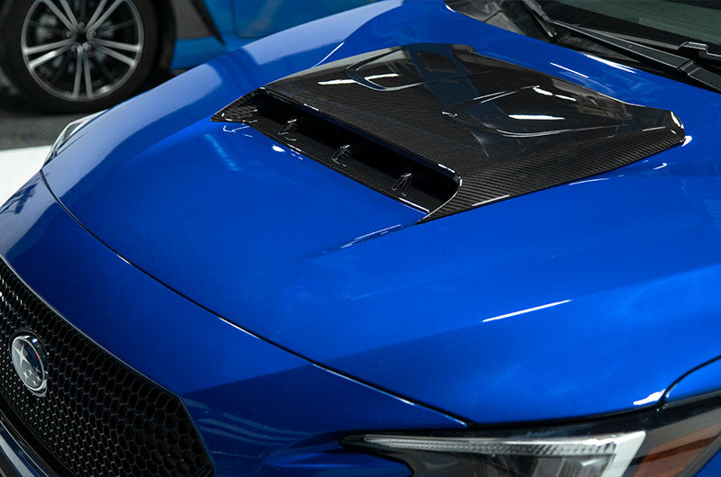 OLM LE Oversize Carbon Fiber Hood Scoop Cover 2022+ WRX