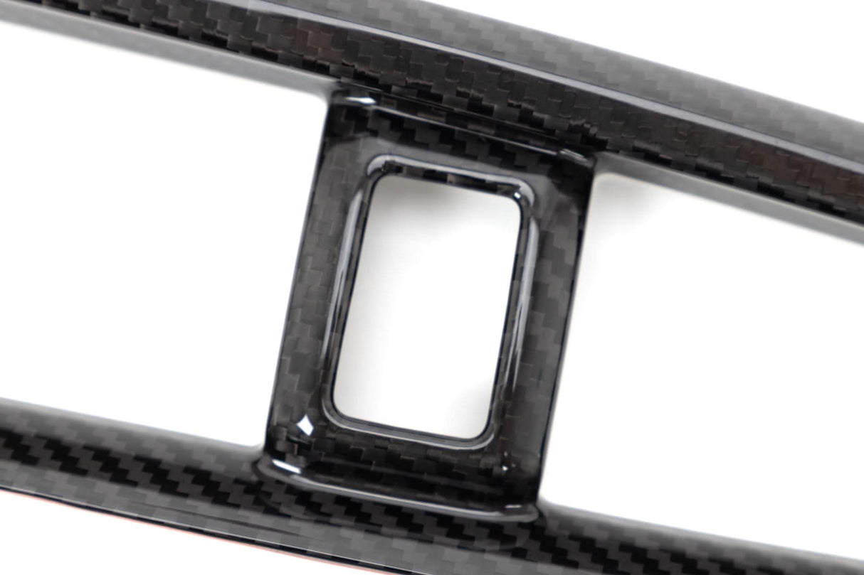 OLM LE Carbon Fiber Center Climate Control Vent Cover - 2016-2021 Honda Civic / 2016-2021 Honda Civic Type R