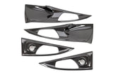 OLM LE Carbon Fiber Interior Door Handle Trim Covers Full Set 16-21 Honda Civic 17- 21 Honda Civic Type R