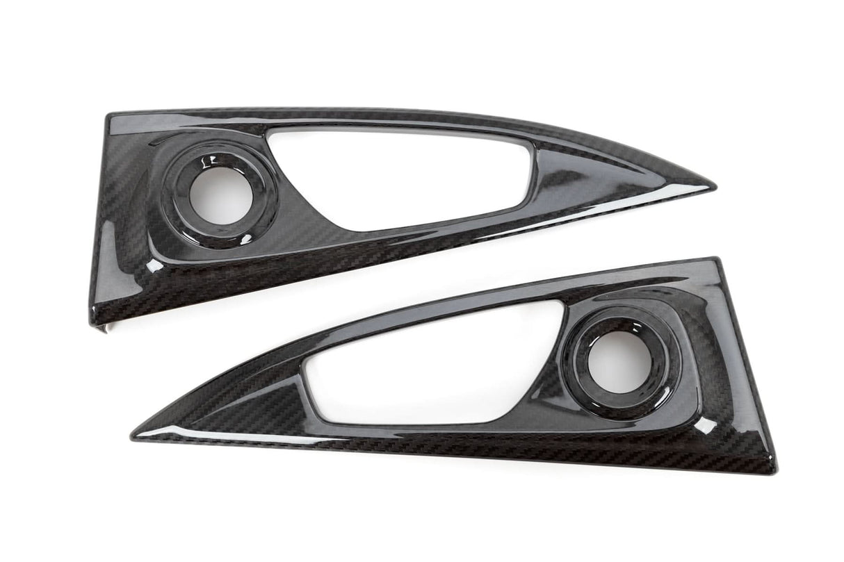 OLM LE Carbon Fiber Interior Door Handle Trim Covers Full Set 16-21 Honda Civic 17- 21 Honda Civic Type R