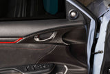 OLM LE Carbon Fiber Interior Door Handle Trim Covers Full Set 16-21 Honda Civic 17- 21 Honda Civic Type R