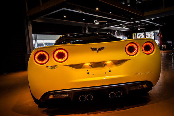 C6 Corvette Tail Lights for 05-13 Corvette C6 Sequential Tailights Red Infinite Series Sold as Set OLM