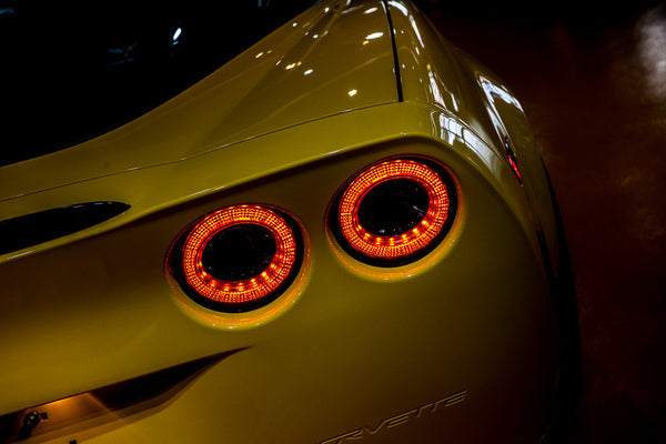 C6 Corvette Tail Lights for 05-13 Corvette C6 Sequential Tailights Red Infinite Series Sold as Set OLM