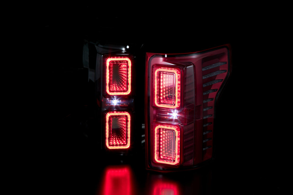 F150 Tail Lights For 15-20 Ford F-150 Tail Lights Red Infinite Series Sold as Set OLM