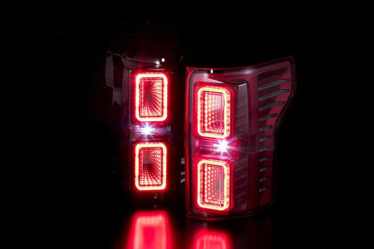 F150 Tail Lights For 15-20 Ford F-150 Tail Lights Red Infinite Series Sold as Set OLM