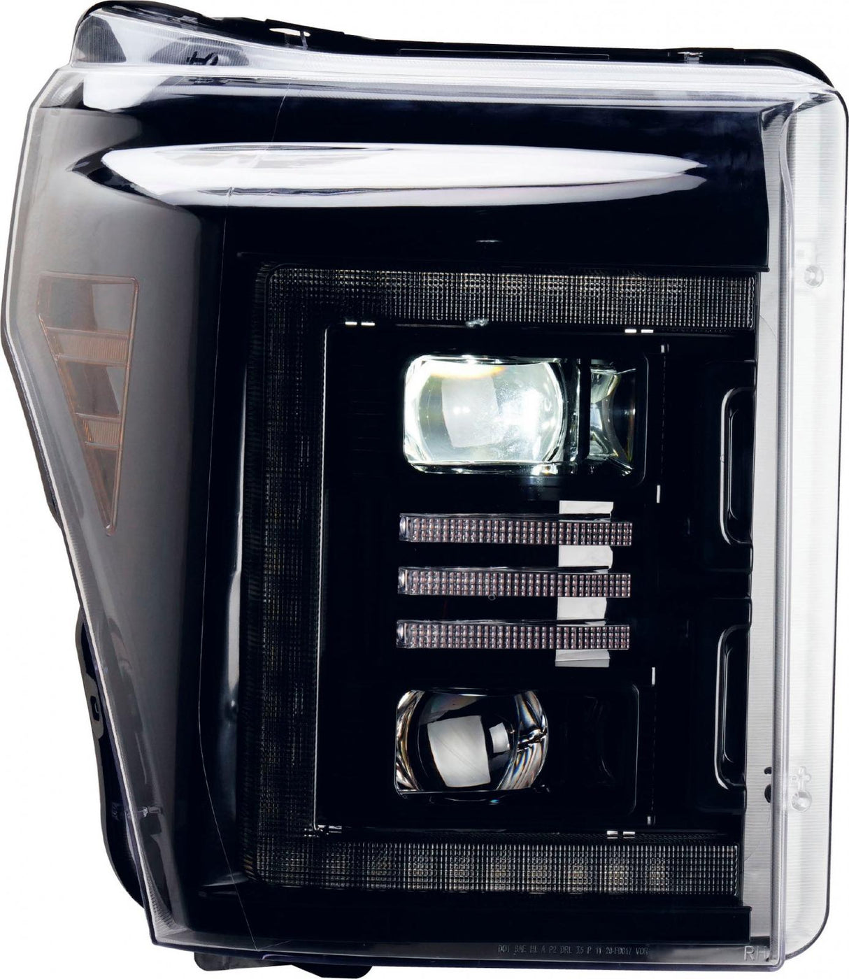 F250 Headlights For 11-16 Ford Super Duty White DRL Essential Series Sold As Set OLM