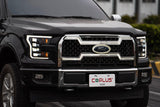 Ford F150 Grille Lights For 15-17 Ford F-150 Black W/White DRL Essential Series OLM