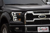 Ford F150 Grille Lights For 15-17 Ford F-150 Black W/White DRL Essential Series OLM