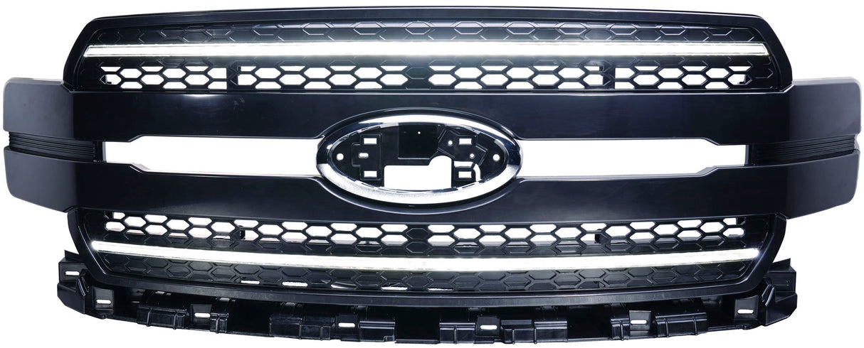 Ford F150 Grille Lights For 18-20 Ford F-150 Black W/White DRL Infinite Series OLM