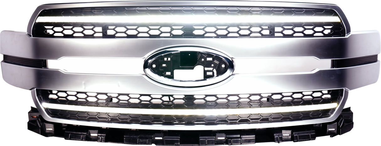 Ford F150 Grille Lights For 18-20 Ford F-150 Chrome W/White DRL Infinite Series OLM