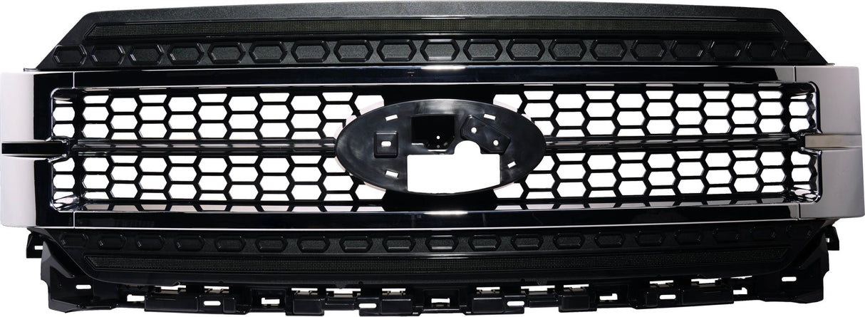 Ford F150 Grille Lights For 21-23 Ford F-150 Black W/White DRL Infinite Series OLM