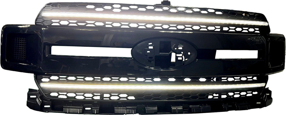 Ford F150 Grille Lights For 18-20 Ford F-150 Black W/White DRL Essential Series OLM
