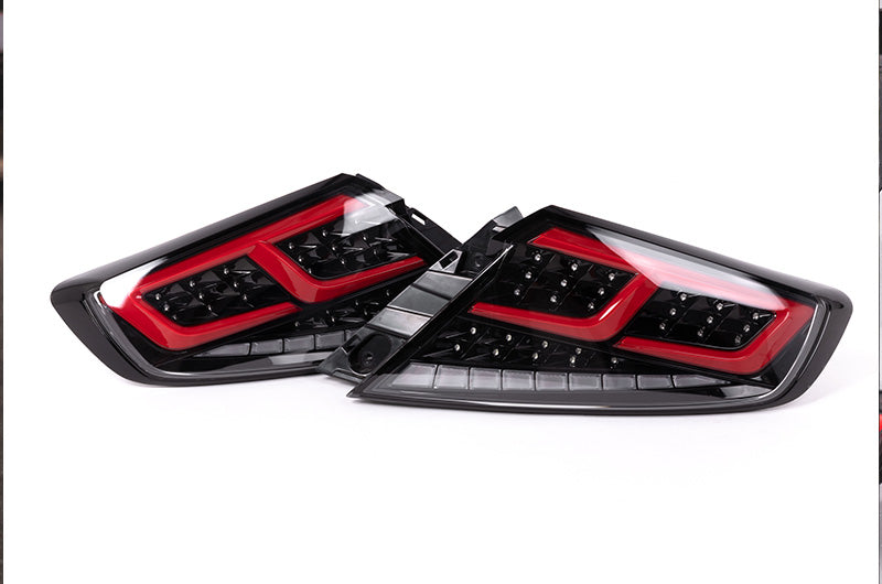 OLM Spec-AR LED Taillights Clear Lens Black Base Red Bar 2022+ WRX