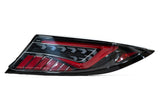 OLM Scythe Style LED Taillights Clear Lens Black Base Red Bar 2022+ BRZ GR86