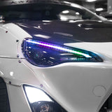 OLM Gamma Series RGB Headlights w Honeycomb Demon Eye 2013-2021 FR-S BRZ 86