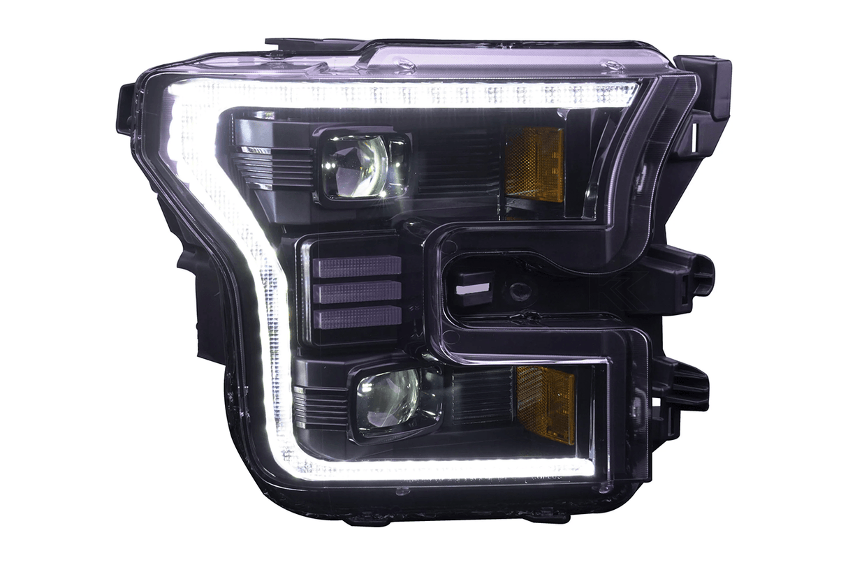Ford F150 Gen 2 Clear with White DRL Essential Series Led Headlights (2015 - 2017) - K2 Industries