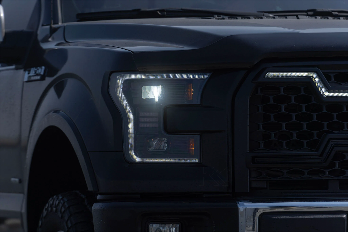 Ford F150 Gen 2 Clear with White DRL Essential Series Led Headlights (2015 - 2017)