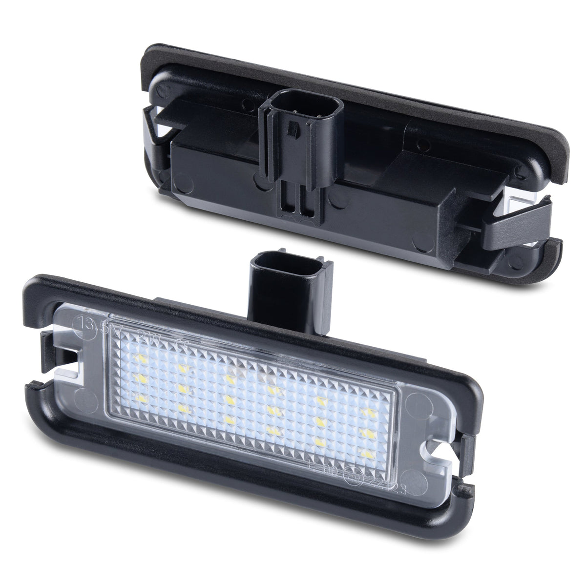 2015-2023 Mustang Rear Bumper License Plate White LED Lights Socket Replacement