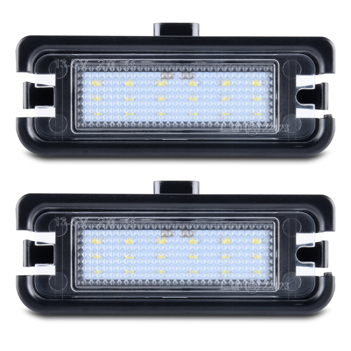 2015-2023 Mustang Rear Bumper License Plate White LED Lights Socket Replacement