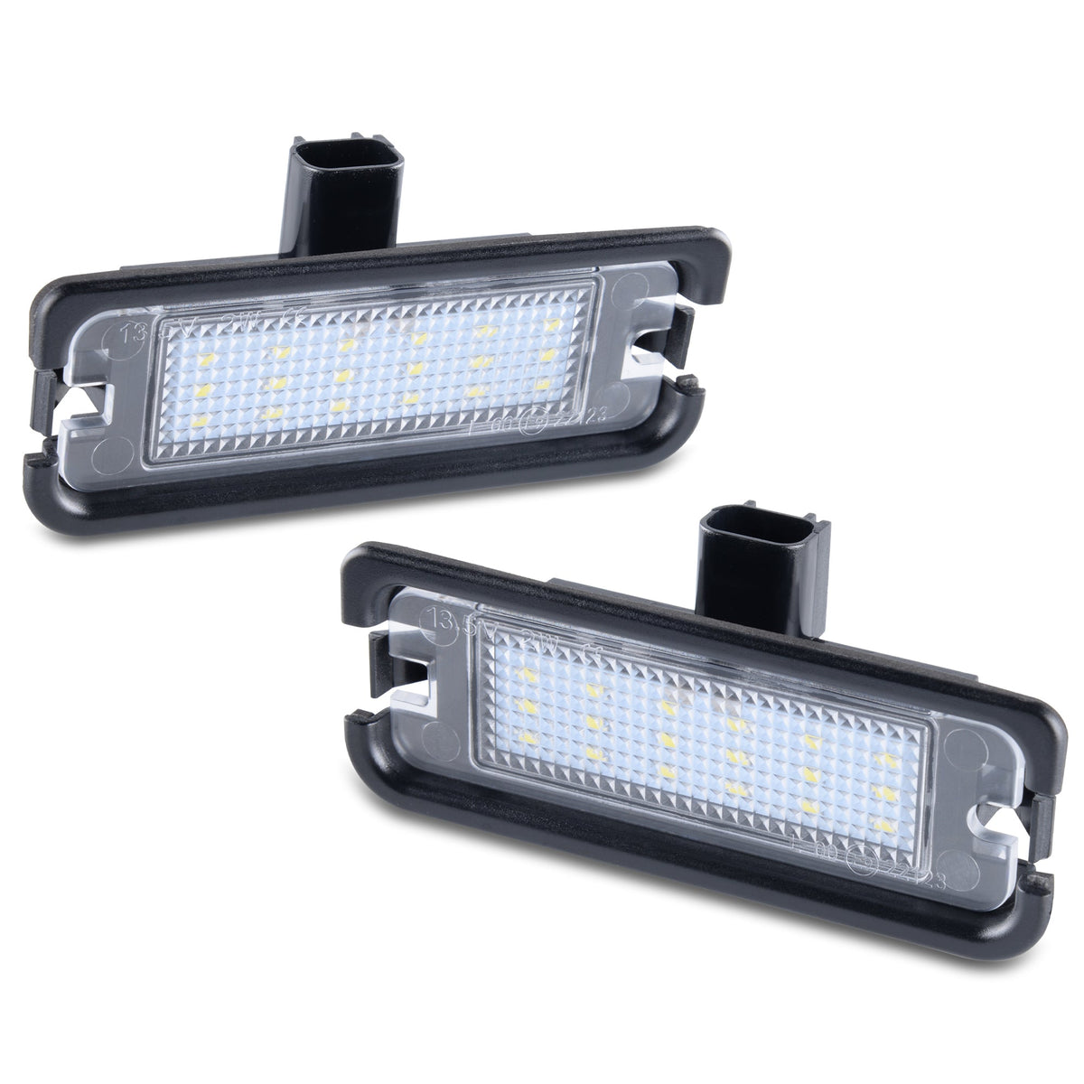 2015-2023 Mustang Rear Bumper License Plate White LED Lights Socket Replacement