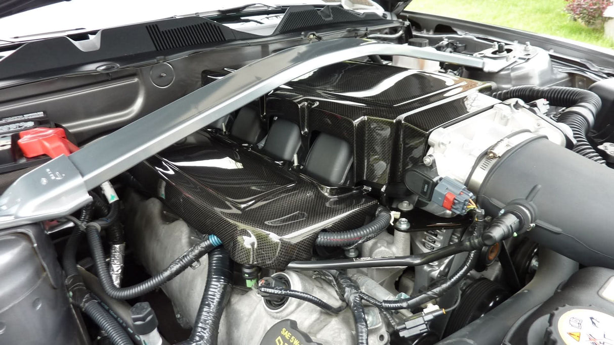 Carbon Fiber Ford Mustang GT Plenum Cover 2005-2009