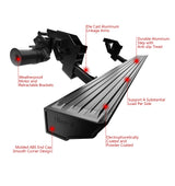 Aluminum Alloy Both Sides Power Board-W Series 2021-2026 Ford Bronco 4-Door (Excl. Raptor & Heritage Model) PB06WCA1B