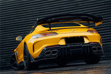 2015-2021 Mercedes Benz AMG GT | GTS Partial Carbon Fiber Rear Bumper With Exhaust Tips Darwinpro IMPII Design