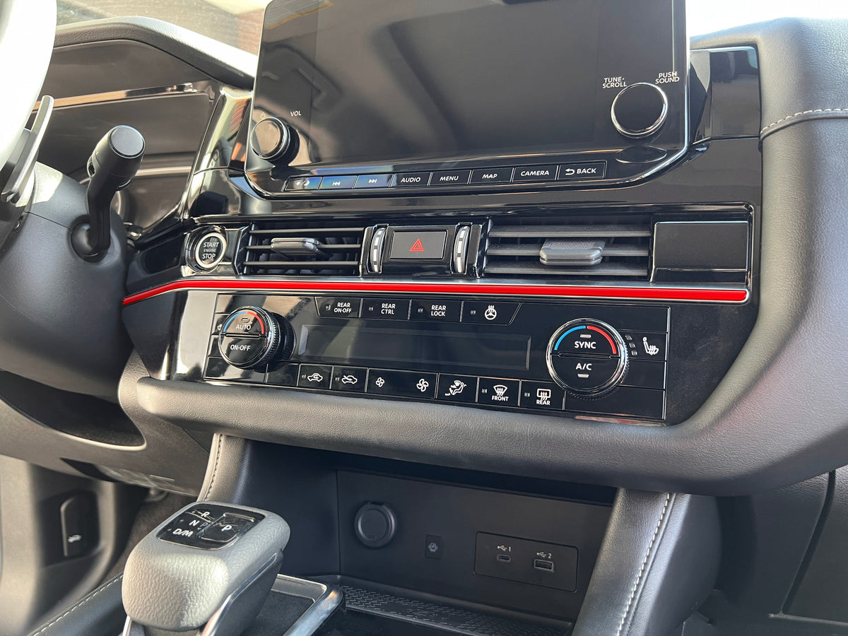 Climate Control Line Accent Trim Fits 2022-2025 Nissan Pathfinder
