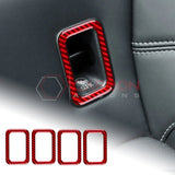 2024+ S650 Mustang Real Carbon Fiber Rear Baby Seat Latch Trim Overlay