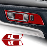 2024+ S650 Mustang Real Carbon Interior Door Handle Trim Overlay