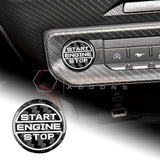 Real Carbon Fiber Start/Stop Button Cover for 2024+ Ford Mustang