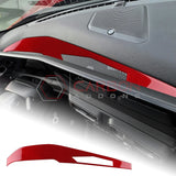 2024+ S650 Mustang Real Carbon Fiber Behind Screen Top Dash Trim Overlay